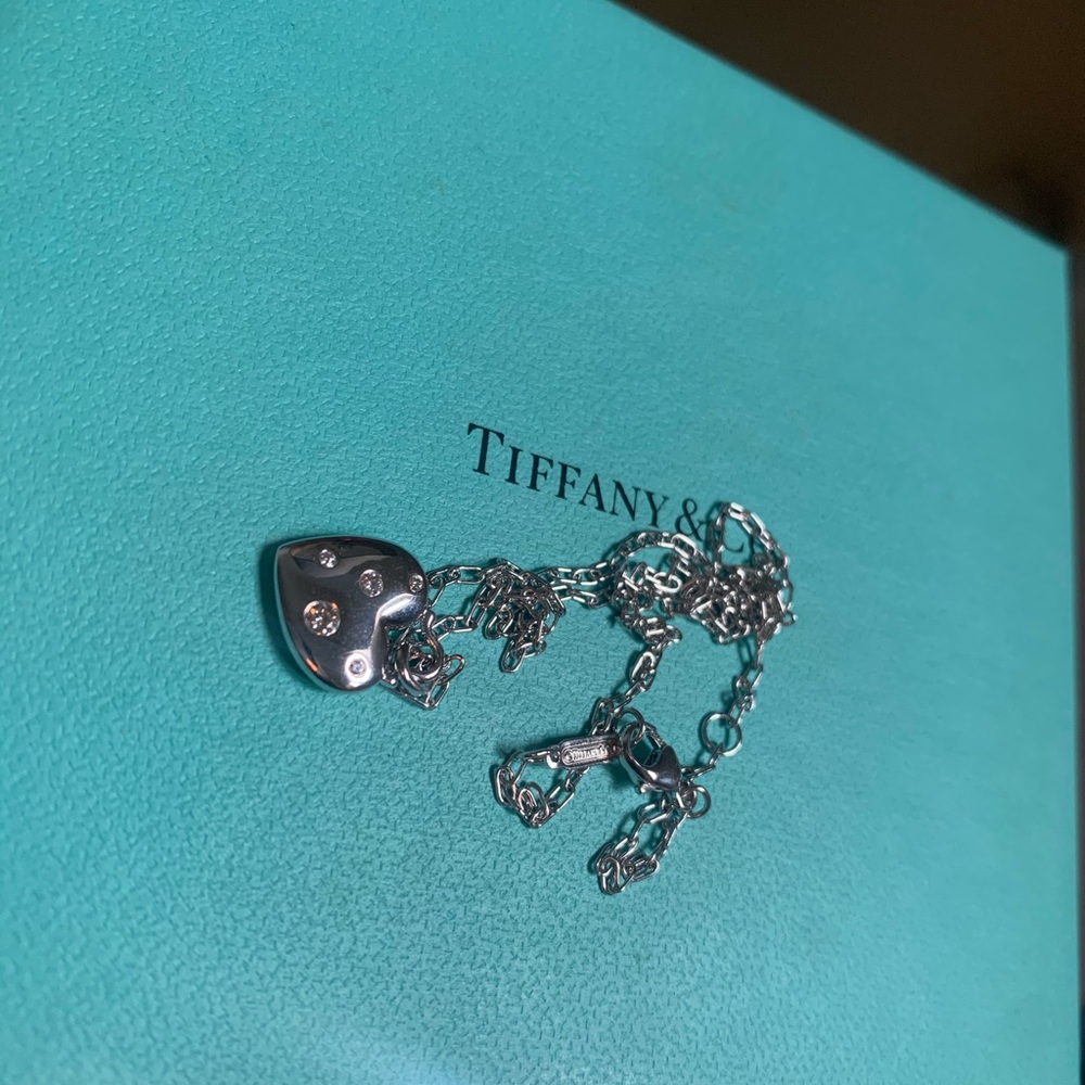 Tiffany and Co 18k white gold etoile necklace diamonds RARE - Picture 6 of 7